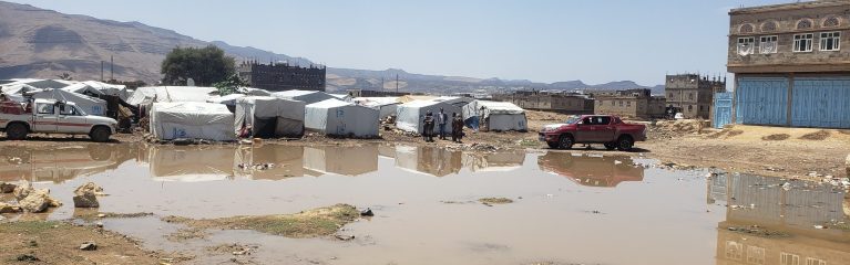 Jemen, Überschwemmungen, Gebäude, Zelte