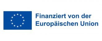  Blaues EU‑Logo mit Kreis aus Sternen und der Aufschrift „Finanziert von der Europäischen Union“ – Hinweis auf EU‑Förderung von CARE Österreich Projekten. 