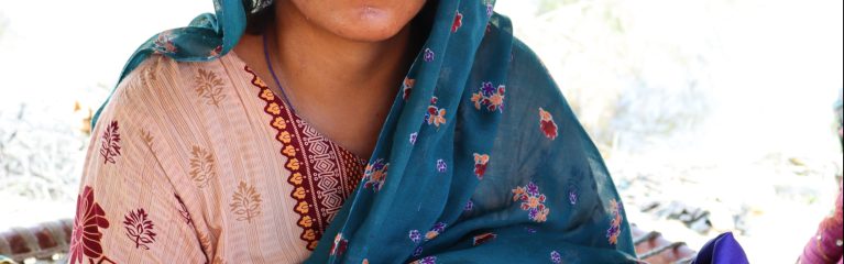 Saibani mit Kind, Pakistan