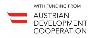  Austrian Development Cooperation Logo with funding statement. 