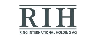  Logo der Ring International Holding AG. 