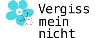  Logo der Initiative Vergissmeinnicht. 