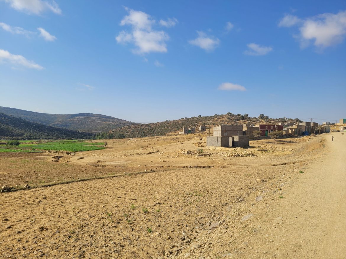 Ein Dorf in Tigray, Äthiopien.